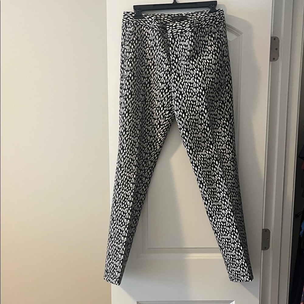 Banana Republic Black and White Straight Leg Pants
